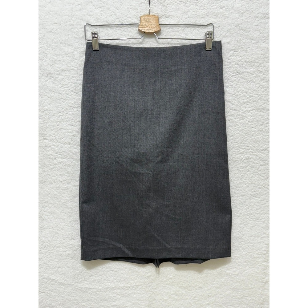 Ann Taylor Gray Wool Blend Pencil Skirt Career Business Formal Women Size 8‎
